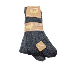 Alpaka villasukat 2-pack Harmaa-Tummanharmaa