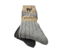 Alpaka villasukat 2-pack Harmaa+T.harmaa