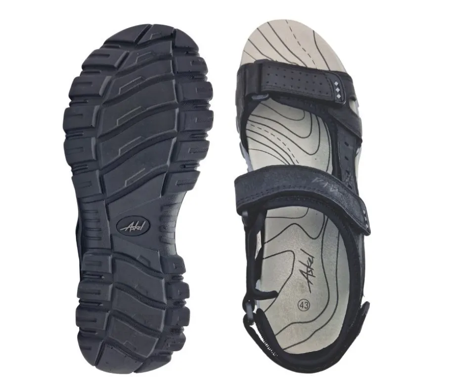 Askel sandaalit - Musta T440-1