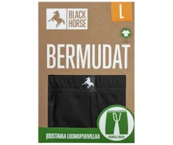 Black Horse bermudat - Musta