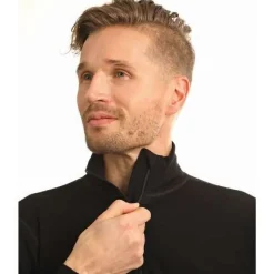 Cross Adventure miesten poolopaita - Merinovilla musta