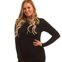 Cross Adventure naisten pusero - Merinovilla Musta