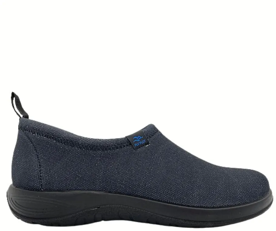 Fly Flot kangaskengät - Musta 9525-581-82