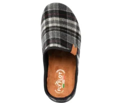 Fly Flot pistokastossut - Ruutu Musta 2525-46652-826