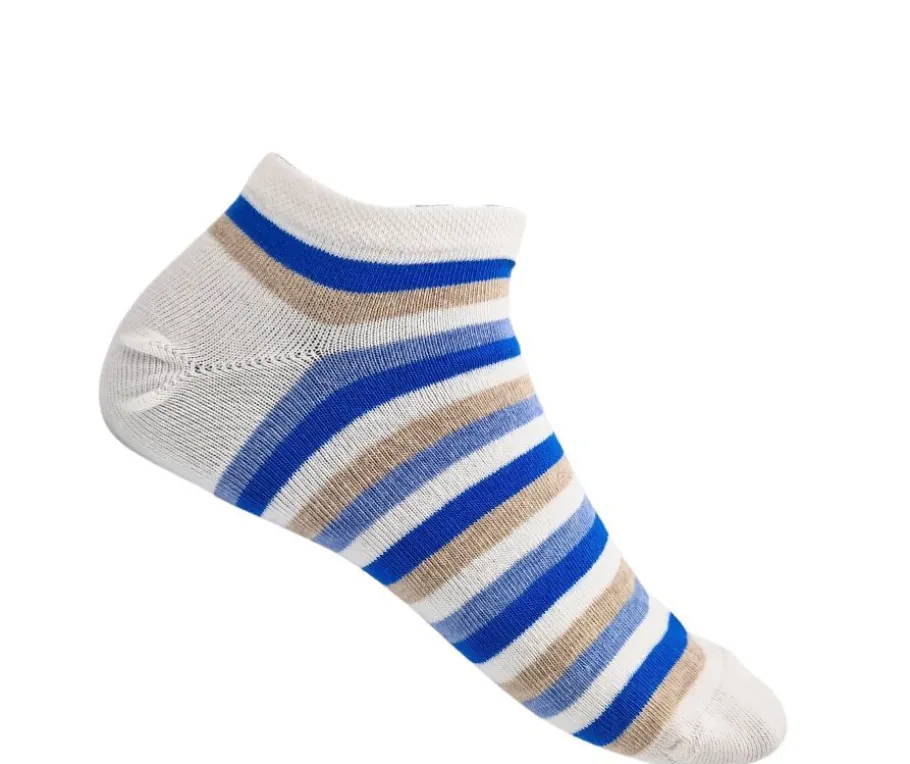 GreenGo puuvillasukat - Sininen/Valkoinen 2-pack