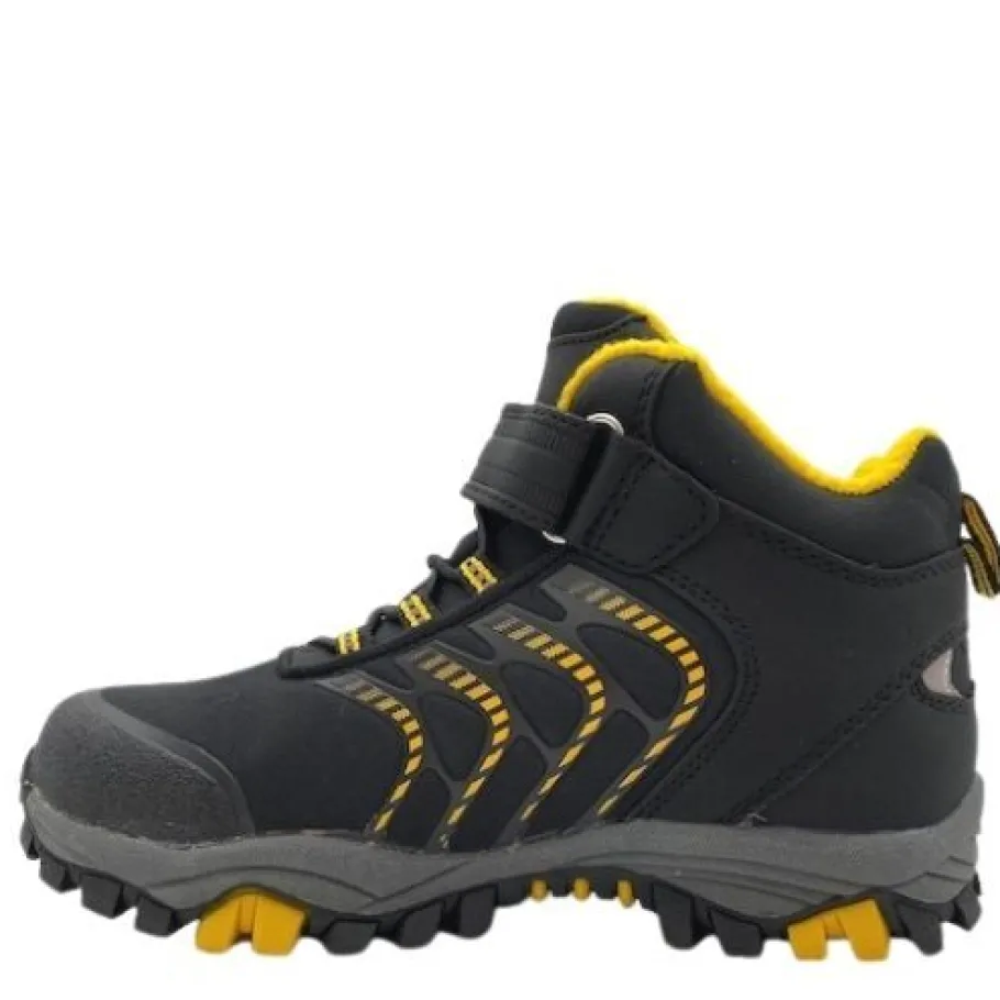 Gulliver välikausikengät - Waterproof Musta/Keltainen 435-2126