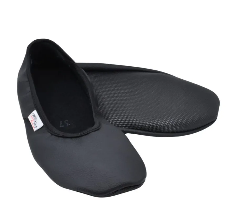 Hip Hop lasten barefoot nahkatossut - Musta SB-120