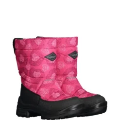 Kuoma lasten talvikengät - Putkivarsi, Pinkki Sydän