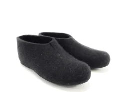 Lahtiset varrettomat huopatossut - Hiili