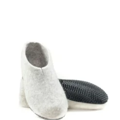 Lahtiset varrettomat huopatossut - Harmaa