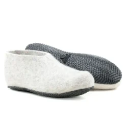 Lahtiset varrettomat huopatossut - Harmaa