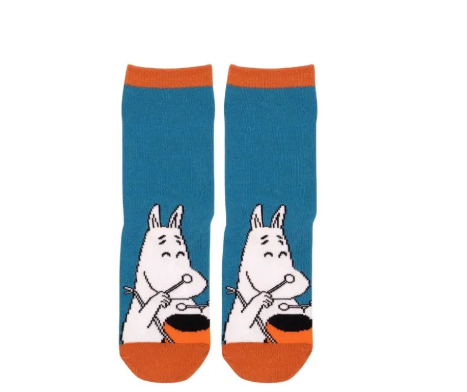 Lasten muumi sukat - Muumipeikko turkoosi