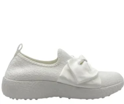 Migant kangaskengät - Rusettikoriste valkoinen A923-108