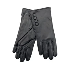 Migant nahkahanskat - Musta NPG-121