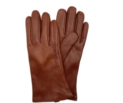 Migant nahkakäsine - Cognac koristeommel NPG-144