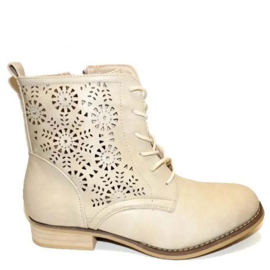 Migant nilkkuri nauhoilla beige