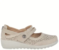 Mode Erika ballerinat - Beige 247-506