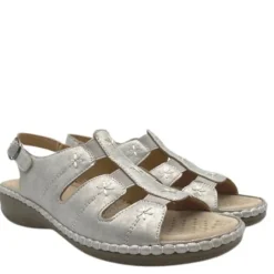 Mode Erika sandaalit - Vaalea hopea