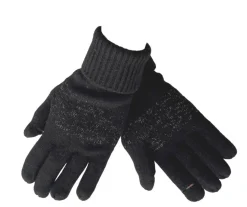 Mutka merinovillasormikkaat - Musta 2477A