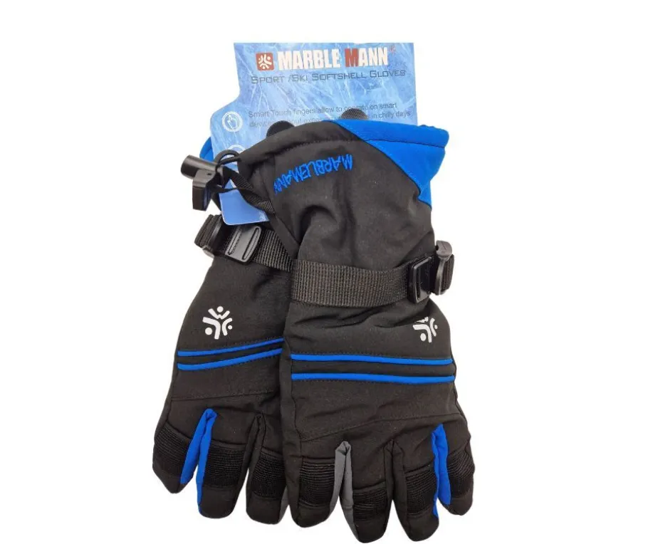 Mutka toppasormikkaat - Nuorten, Musta/Sininen 5146C