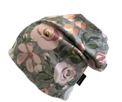 Nettihattu trikoopipo - Hibiskus harmaa