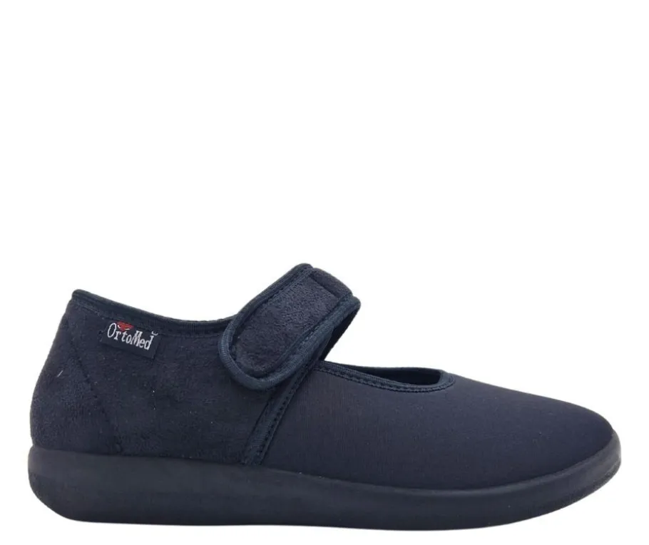 OrtoMed ballerinat - Tarrakiinnitys Musta