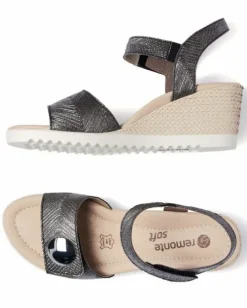 Remonte sandaalit / Kiilapohja, hopea