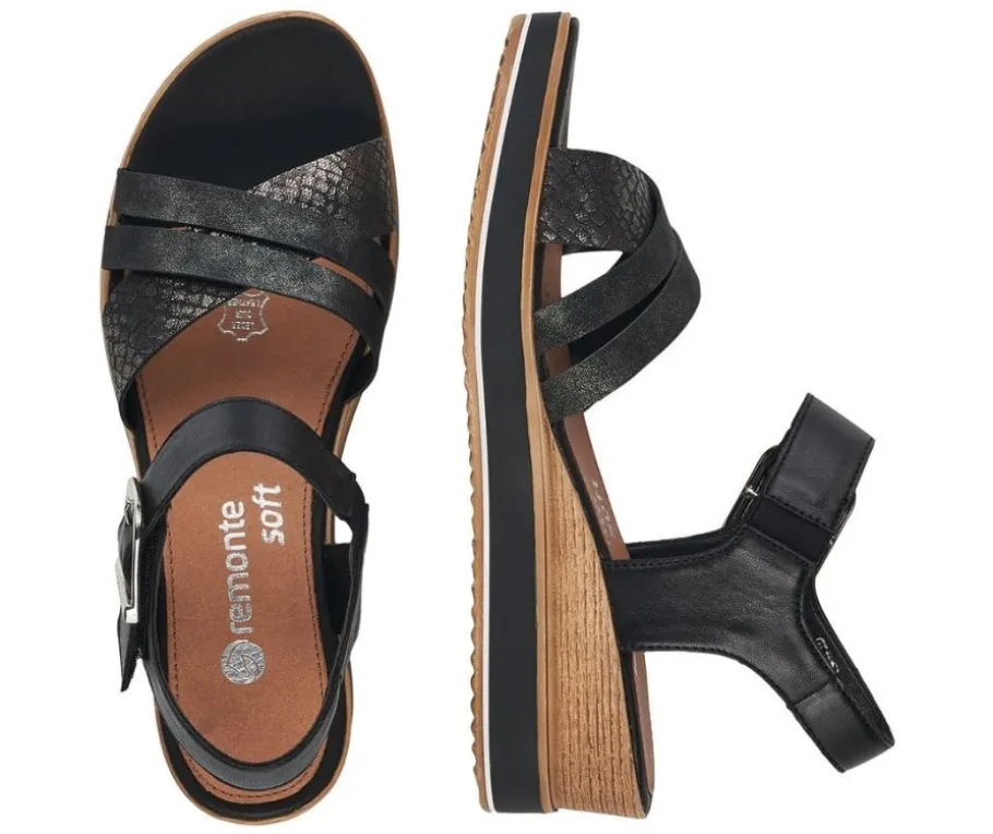 Remonte sandaalit - Musta D6454-00