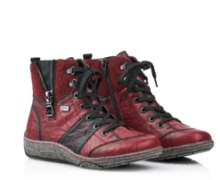 Remonte talvitennarit / RemonteTex, nauhat + vetoketju, Punainen