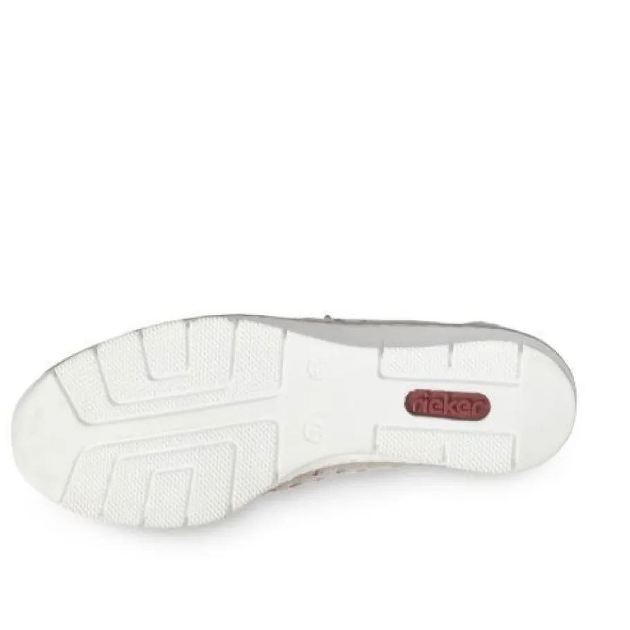 Rieker kävelykengät / Kiilapohja, Metallinhohtoinen