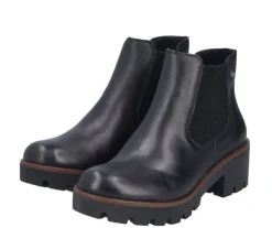 Rieker nilkkurit - Musta 79265-03