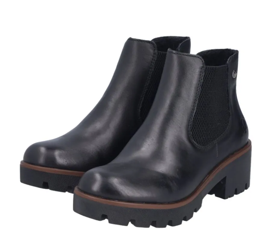 Rieker nilkkurit - Musta 79265-03