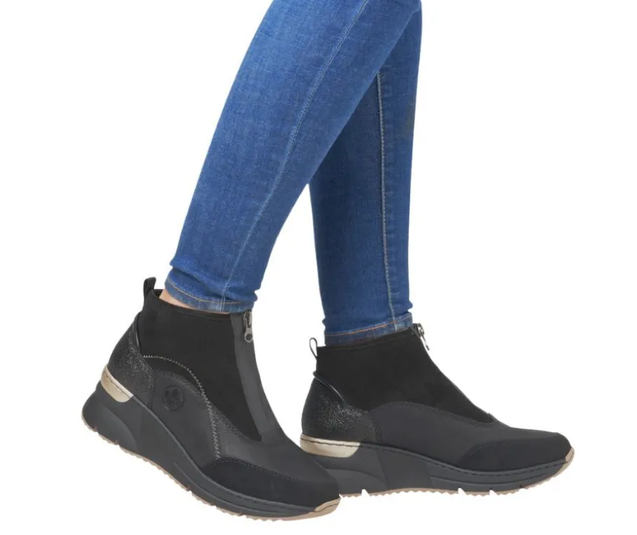 Rieker nilkkurit - Musta N6361-00