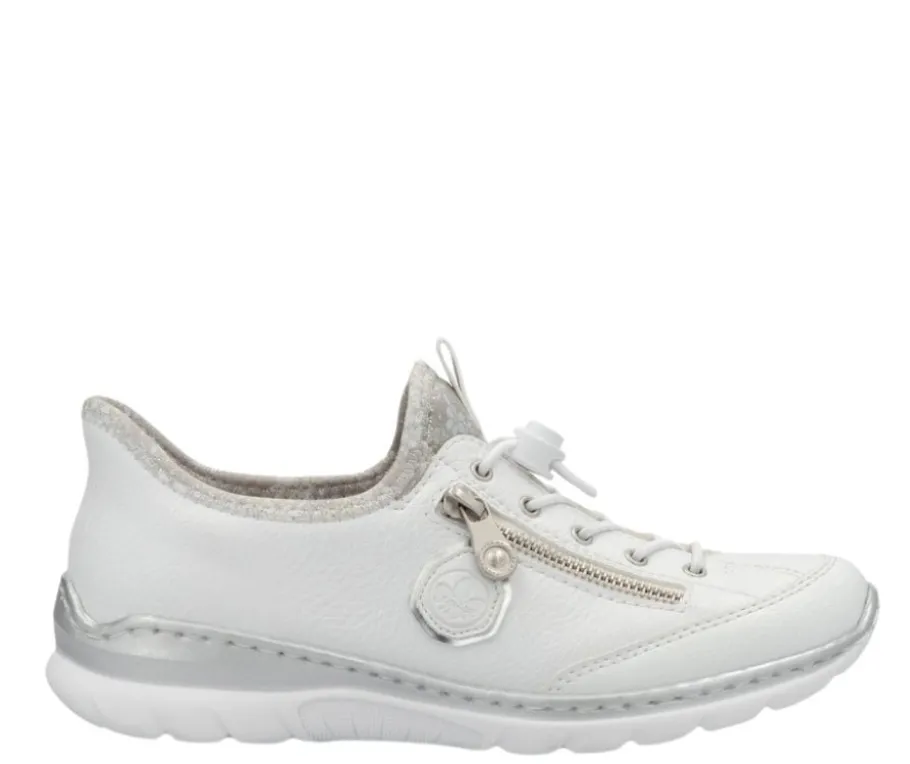 Rieker Ready2Go kävelykengät - Valkoinen kombi L32F1-80