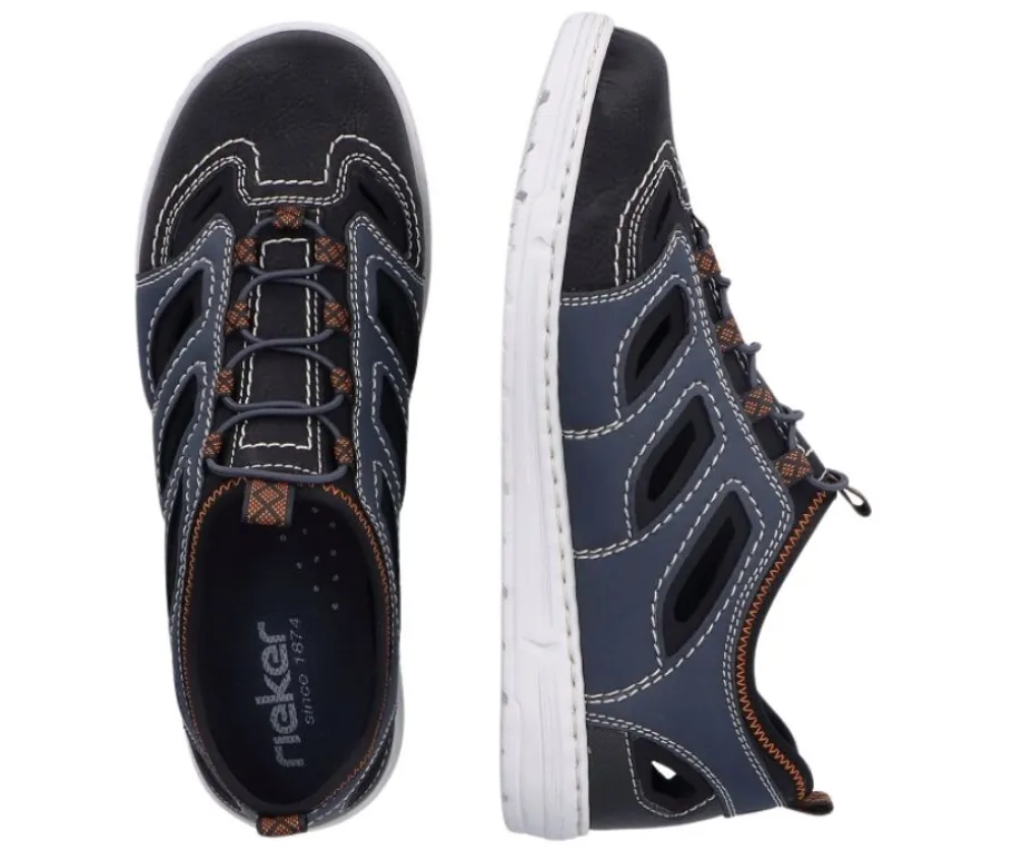 Rieker sandaalikengät - Sininen kombi 08665-14