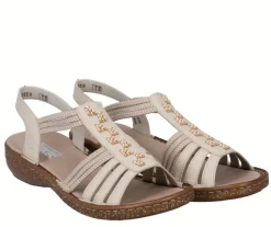 Rieker sandaalit - Beige 62855-60