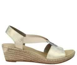 Rieker sandaalit - beige 624H6-60
