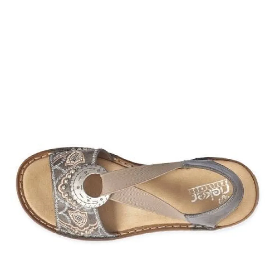 Rieker sandaalit - Harmaanruskea 608B9-45