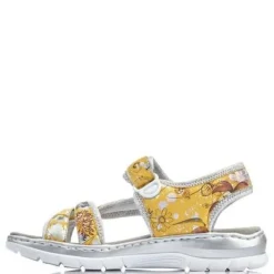 Rieker sandaalit - Keltainen kukkakuosi 66979-91