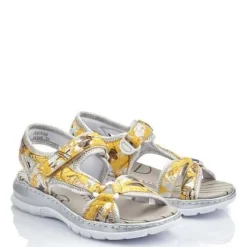 Rieker sandaalit - Keltainen kukkakuosi 66979-91