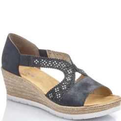 Rieker sandaalit / Kiilapohja, Tummansininen