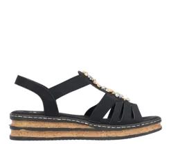 Rieker sandaalit - Musta 62949-00