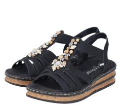 Rieker sandaalit - Musta 62949-00