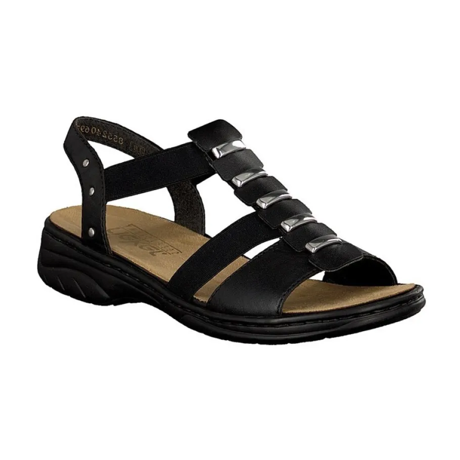 Rieker sandaalit - Musta 64580-00