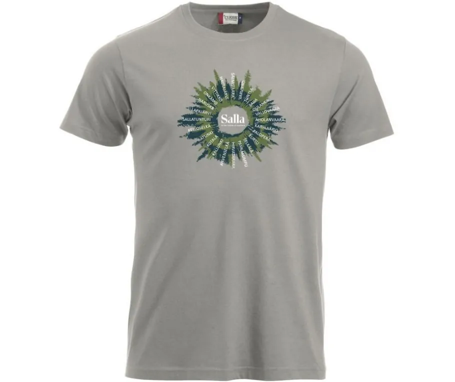 Sallan kylät T-paita hopea