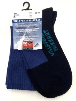 Sidoste sukat - Villapohjaraikkaat sininen