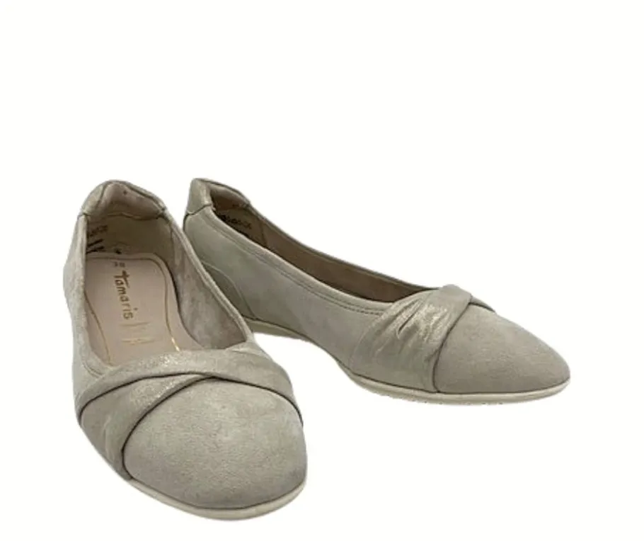 Tamaris ballerinat - Ivory/Champagn 1-22119-20