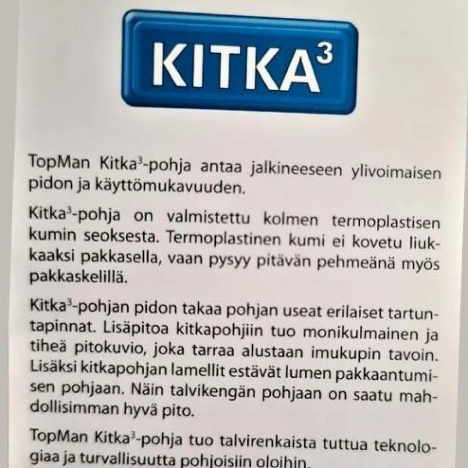 Topman nilkkurit - Kitka Musta 40922